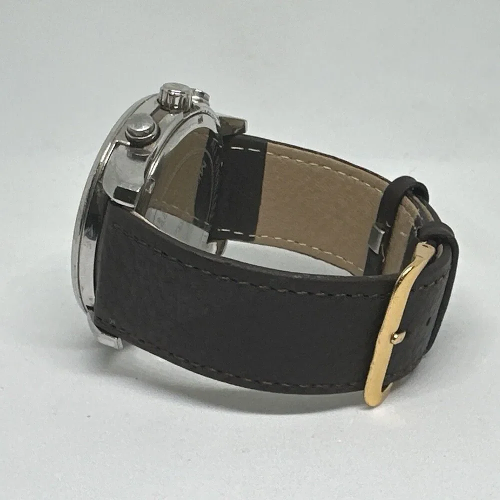 Michael Kors Mercer MK8292 Men's Brown Leather Analog Dial Quartz Watch HME597